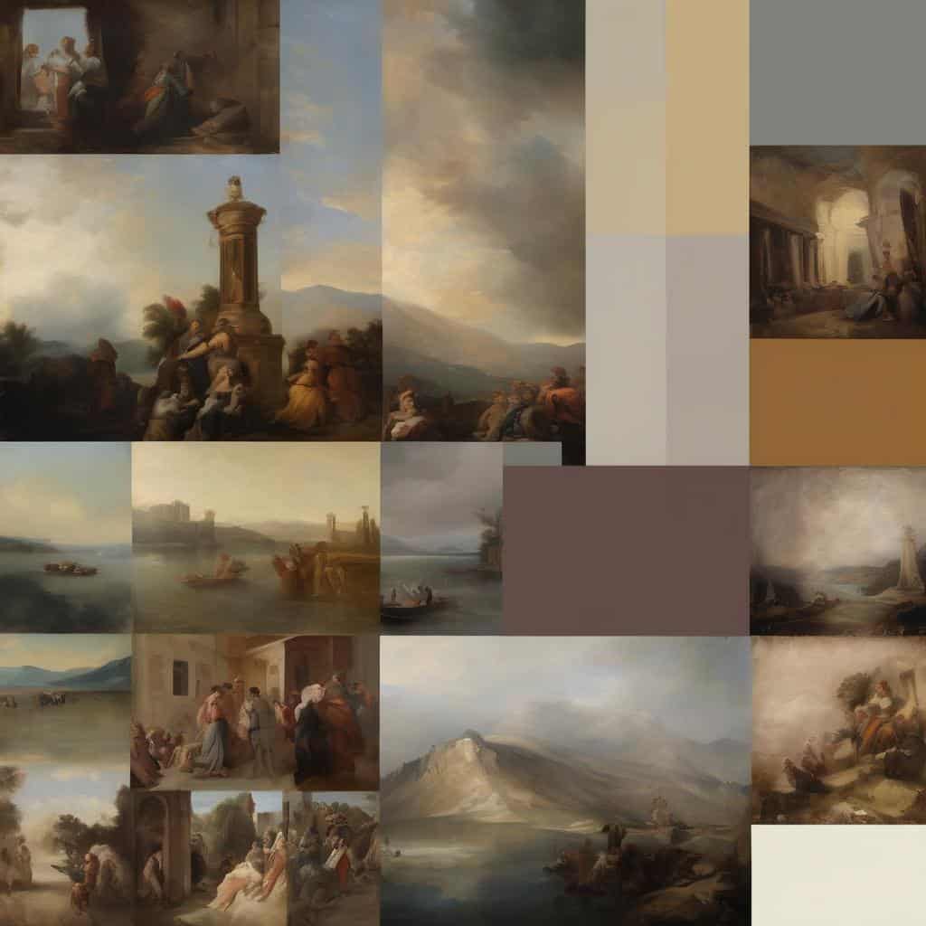 Κλασσικά έργα τέχνης με κοινωνικά και εκφραστικά μηνύματα, αναδεικνύοντας την τέχνη ως μέσο κοινωνικής έκφρασης.